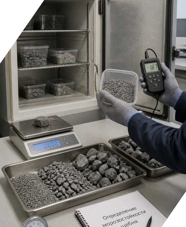 Определение морозостойкости щебня в Серове от 3571 р. | ЭкспертизаРоссия