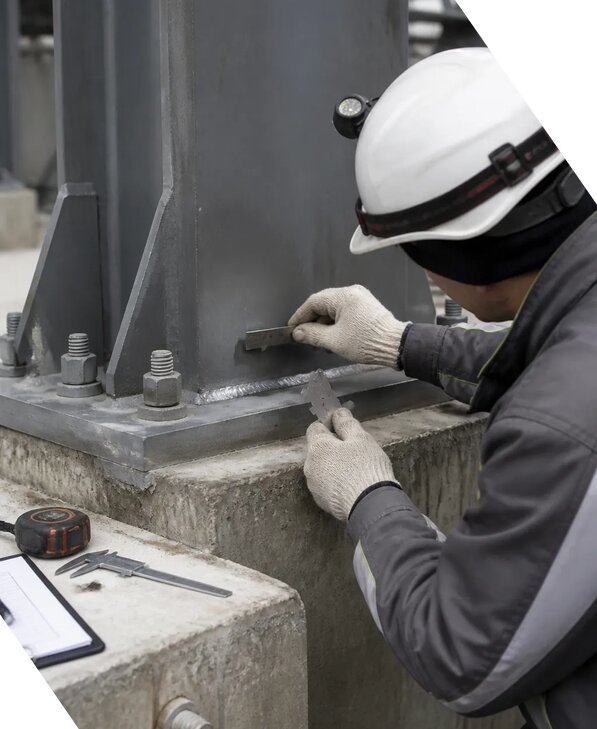 Визуально-измерительный контроль строительных конструкций в Серове