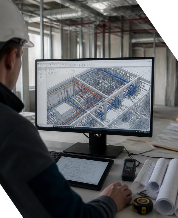 Создание BIM модели инженерных сетей для объектов в Серове